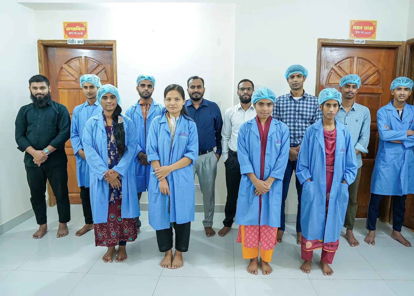 Care team members at Aged Care Centre, Mohammadpur